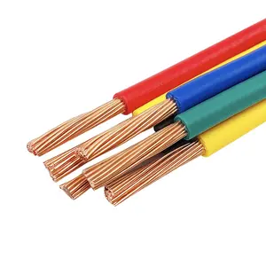 Cable de alimentación RV aislado de PVC de cobre de 10MM y 25MM, Cable de alambre Flexible con revestimiento eléctrico