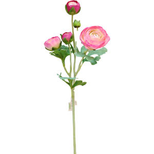 Haute qualité mariage fleurs artificielles plantation cheveux 5 têtes rosée Lotus salon Table décoration soie le tissu fleur Lu Lian - Product Image 4