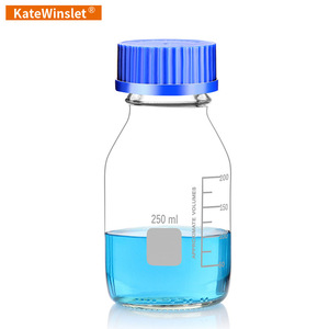 KateWinslet Glass Reagent Bottles 100ml 250ml 500ml 1000ml Screw Top Airtight Lab Bottles - Product Image 5
