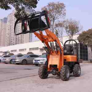 Mini-chargeuse sur pneus électrique 4x4 5000W avec système hydraulique Hengli, godet de 0,3 m³, chargeuse compacte haute performance pour la construction et l'agriculture - Product Image 2
