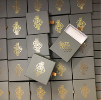 Boîte cadeau en papier de luxe avec poignée pour bijoux, tiroirs coulissants personnalisés pour boucles d'oreilles