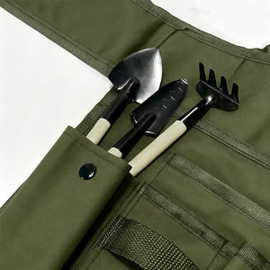Delantal de trabajo para jardinería, delantal de tela Oxford con múltiples bolsillos para uso en el hogar y el huerto - Product Image 5