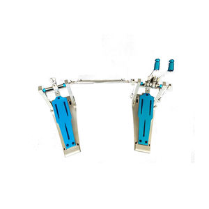 Pédale de grosse caisse bleue à double entraînement direct, économique, vente en gros - Product Image 1