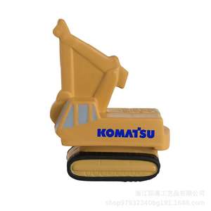 Balle anti-stress en forme d'excavatrice, impression personnalisée du logo acceptée, balle anti-stress en PU anti-excavatrice - Product Image 5