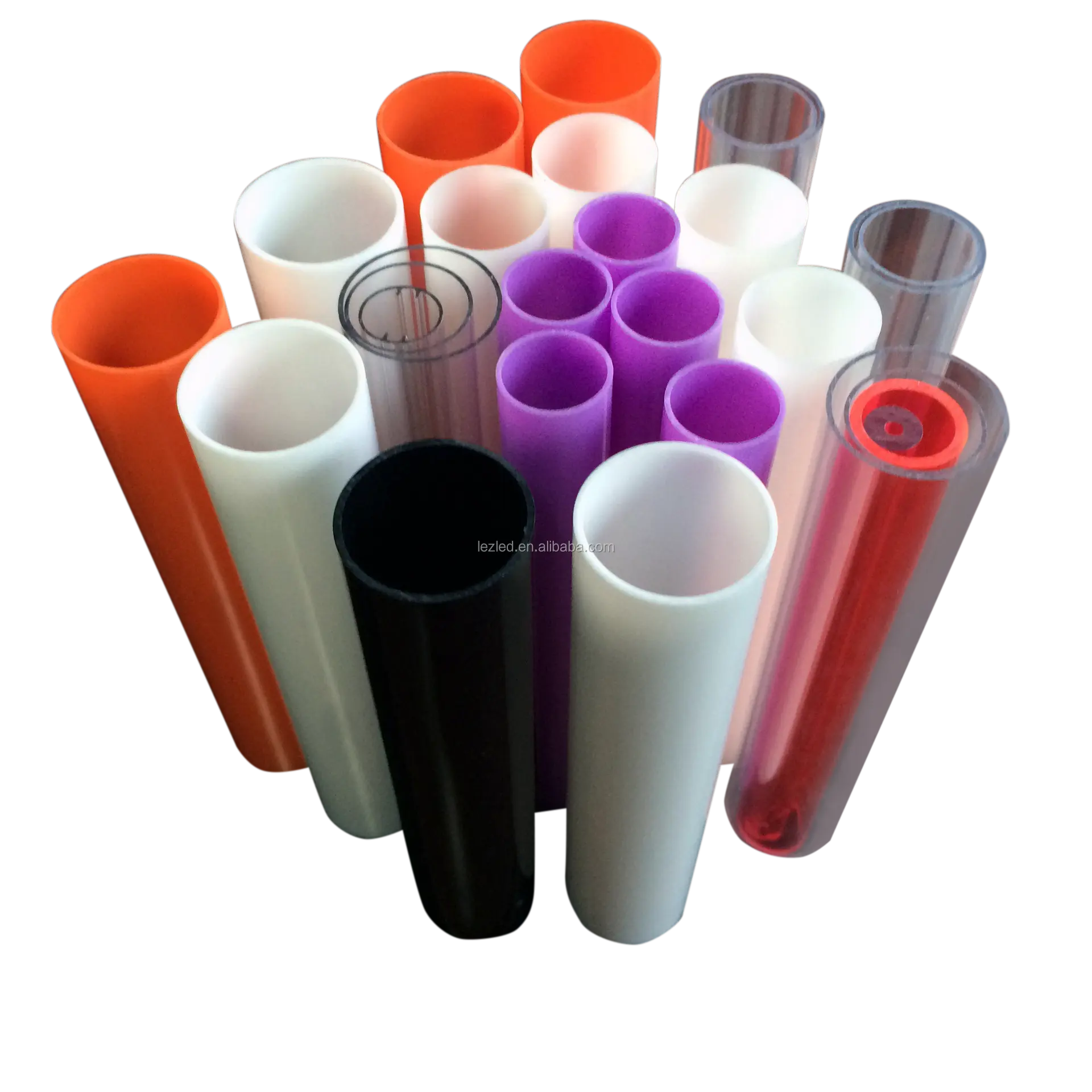 Factory Custom Colorful ABS PVC PC PP PPSU PET PMMA TPU TPV TPE PETG PCTG Extrusion Tubing Plastic Pipes