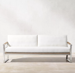 Nuevo Juego de Muebles de Jardín de Lujo para Patio, Sofá de Aluminio y Teca para Exteriores - Product Image 3