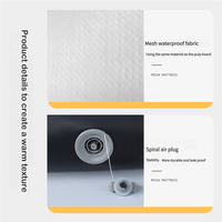 Matelas de lit pneumatique en tissu de maille pliable léger et portable Structure filaire moderne pour hôtel de camping familial intérieur et extérieur