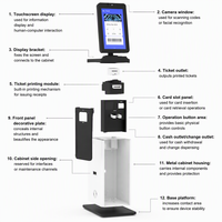Kiosque en libre-service à écran tactile Estar avec lecteur de code QR, imprimante thermique, paiement sans argent liquide