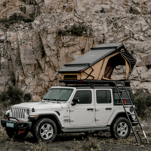 Carpa de Techo Rígida de Montaje Automático con Amortiguador de Gas, Despliegue Rápido, Triangular de Aluminio, para 2 Personas, para SUV, Camioneta, Furgoneta - Product Image 1