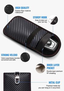 Portefeuille de protection RFID anti-vol et anti-piratage <span class=keywords><strong>pour</strong></span> clés de <span class=keywords><strong>voiture</strong></span>, pochette <span class=keywords><strong>Faraday</strong></span> <span class=keywords><strong>pour</strong></span> <span class=keywords><strong>clé</strong></span> de <span class=keywords><strong>voiture</strong></span>, boîte <span class=keywords><strong>Faraday</strong></span> - Product Image 6