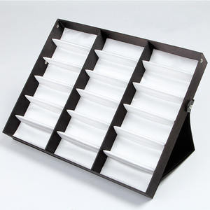 YTZ S-53 패션 사용자 정의 18 슬롯 안경 케이스 안경 디스플레이 쇼케이스 광학 프레임 안경 가방 쇼 포장 케이스 - Product Image 5