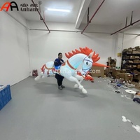 Costume gonflable géant licorne à chevaucher pour défilés, événements, décorations, publicité, et modèles de chevaux gonflables ambulants