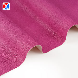 Cuir synthétique en PVC souple gaufré à motif animal avec motif de peau de poisson <span class=keywords><strong>diable</strong></span> pour la confection de vêtements - Product Image 5