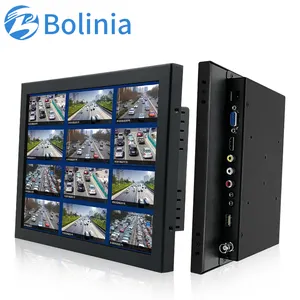 Wholesale Price 12.1" 12" Wall Mount Metal Snap Wide Touch Screen Ear Mounted Industrial Panel PC Computer Monitor