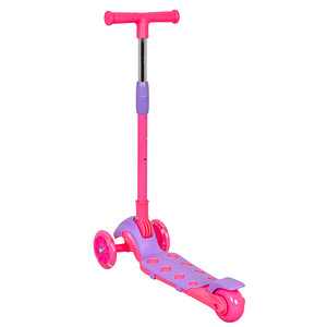 Patinete infantil de tres ruedas con altura ajustable y luces para niños de 2 a 8 años, cuerpo de plástico. - Product Image 2