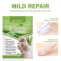 BestNiffes Livraison en 1 à 3 jours Masque pour les pieds à l'aloe vera Masque exfoliant pour réparer, adoucir, hydrater et nourrir la membrane des pieds
