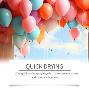 Dowmoo Shine illumine l'atmosphère de la fête avec une spray de latex brillant pour ballons facile à appliquer - Product Image 3