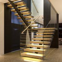 Lampes LED pour escaliers, prix d'usine, Mono Stringer, droites et ouvertes, escaliers flottants, Kits d'escalier