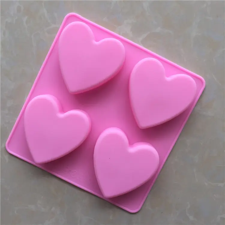 Heart Shaped Silicone Molds Set of 2 For Resin Soft Candy Chocolate Jello Gummy Ice Fudge Pet Treats Soaps Bomb