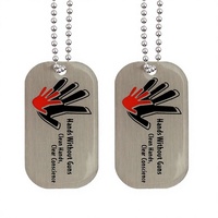 Étiquettes d'identification pour animaux de compagnie en acier inoxydable, design OEM ODM, logo 3D en relief, peintes en couleur, pour chiens et chats, avec anneau porte-clés séparé