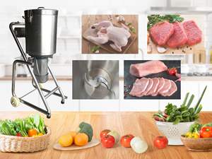 Machine de découpe industrielle en acier inoxydable, pour couper la viande, les légumes - Product Image 2