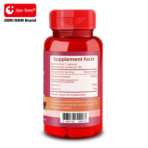 Fabricante de Suplementos Nutracéuticos de Arándanos con Vitaminas C, Salud del Tracto Urinario y Antioxidantes, 60 Cápsulas de Arándanos - Product Image 2