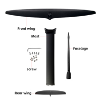 ART 1401 Planche de surf avec mât en aluminium 1611 cm² pour Foil Board, Kite Surf, jeux aquatiques, pompage, modèle EFoil, Aile en carbone, Hydrofoil