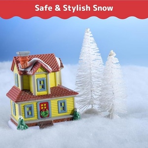 Rollo de alfombra de nieve <span class=keywords><strong>falsa</strong></span> de invierno, manta de nieve <span class=keywords><strong>navideña</strong></span> para decoración de pueblo y <span class=keywords><strong>chimenea</strong></span> de vacaciones - Product Image 5