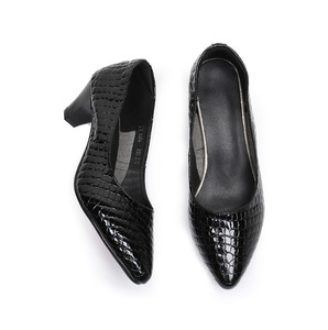 Zapatos de Tacón Medio de Charol para Mujer, Cómodos, con Punta en Pico, Diseño Transpirable y Suave para Verano y Otoño - Product Image 5