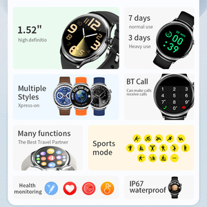 Đồng hồ thông minh Z93 Pro điều khiển bằng cử chỉ, màn hình AMOLED, hệ điều hành Android, máy đo bước chân, dành cho nam và nữ - Product Image 4