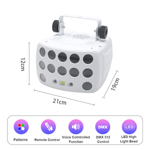 LED فراشة طرفة ستار برمجة الليزر أضواء تظهر العارض عيد الميلاد المرحلة ضوء ليزر للديسكو مع النائية - Product Image 3