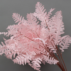 Arreglo de flores de techo suave con hojas de ciprés artificiales grandes, flores de boda <span class=keywords><strong>Nandina</strong></span> para decoración para salón de bodas, vegetación - Product Image 3