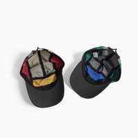 Vente en gros de casquettes de course personnalisées à 5 panneaux casquette de camp chapeau de course en polyester recyclé 5 panneaux chapeau de course