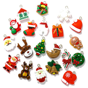 Nueva Serie de Resina Navideña, Santa Claus, Árbol de Navidad, Accesorios de Decoración DIY, Accesorios de Año Nuevo W230 - Product Image 3