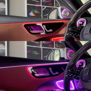 Kit d'éclairage d'ambiance intérieur 64 couleurs W206 pour Mercedes-Benz Classe C 2022-2025 – Ensemble actif de 9 éclairages d'ambiance améliorés - Product Image 2