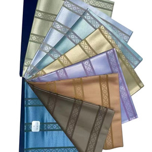 Tissu de luxe thobe jacquard 100% polyester motifs de tissu lisse hommes arabes robe tissu robe musulmane - Product Image 3