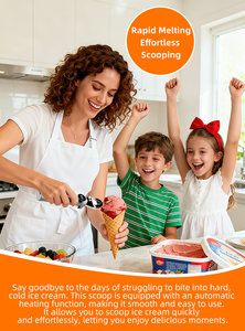 Cuchara eléctrica para helado con tres modos de calentamiento, calentamiento rápido, fácil de usar, puerto de carga tipo C - Product Image 4