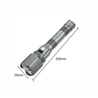 Lampe torche tactique LED rechargeable en alliage d'aluminium 2*26650, étanche IP54, portable, pour le camping, lumière puissante