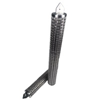 ZCHS-1-001C-V 10" (250 Mm) Elemen Filter Kartrid Logam Sintered untuk Filtrasi Air Ultra Murni Teruji & Terinspeksi