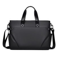 Nouvelle Sacoche Homme Tendance en PU Souple Grande Capacité Ultra Légère Imperméable pour Ordinateur Portable, Idéale pour Affaires et Loisirs