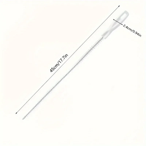 Cepillo para desatascar tuberías, limpiador largo para desagües de ducha y bañera, atrapapelos para limpiar tuberías de alcantarillado, productos de baño para el hogar - Product Image 4
