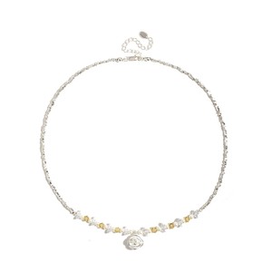 Collier pendentif rose en argent 925 avec perles d'eau douce, chaîne perlée, bijoux romantiques pour femmes à porter au quotidien - Product Image 3