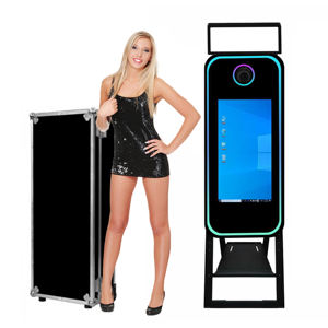 2025 40 인치 최신 포토 부스 휴대용 셀카 사진 부스 카메라 및 프린터 광고 장비 - Product Image 6