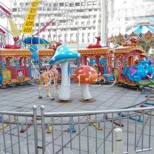<span class=keywords><strong>Train</strong></span> sur rails en forme d'éléphant vendu directement par l'usine, un manège familial pour enfants sur le thème des animaux pour parcs d'attractions. - Product Image 6