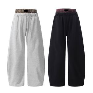 กางเกงจ็อกกิ้งผู้ชายเอวยางยืดสองชั้นแบบลำลองสั่งทำขายส่ง กางเกงกีฬาผู้ชายผ้าซักทรงหลวม - Product Image 2