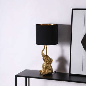 New Arrival Nordic Style Modern Golden <strong>Elephant</strong> Shape Design Deck Light Home Decor Bedside Resin <strong>Table</strong> <strong>Lamps</strong> - Product Image 1
