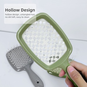 Wholesales Custom Portable Fashion Air Cushion Scalp Comb Big Board <strong>Hair</strong> <strong>Brush</strong> Square <strong>Detangler</strong> for Home Use Cleaning <strong>Brush</strong> - Product Image 3