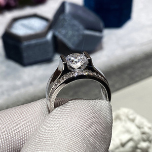 Anillo de Boda de Lujo con Circonita para Mujer, Elegante Joyería Nupcial de Moda - Product Image 2