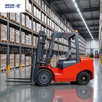 Carrello Elevatore Elettrico WGZN per Carichi Pesanti da 3 Tonnellate con Catena a Doppio Strato e Tubo dell'Olio in Acciaio per Macchine Industriali di Carico e Impilamento