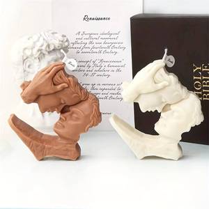 New Kiss <b>Face</b> Portrait Candle Silicone Mold DIY Couple Human Body Soap <b>Making</b> Tool Home Art Plaster Decoration Valentine's Day - Product Image 3